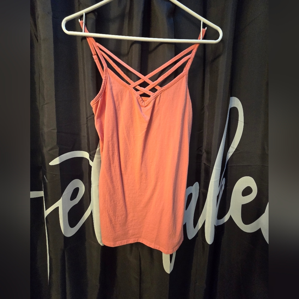 Maurices Coral Strappy Tank Top